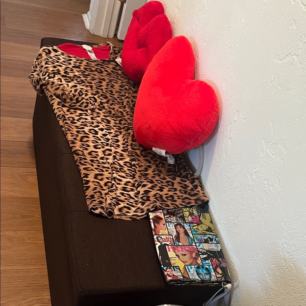 #1335: Leopard Print Sleepwear Dress - Picture 8 of 12